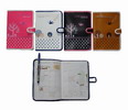 PU cover note book with button